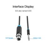 Cable de Audio 6.35mm TRS a XLR   Macho/Hembra/ 1.5M / Negro  BBEBG  Vention - Imagen 4
