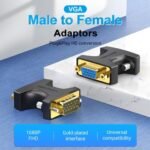Adaptador VGA   Macho/Hembra / Negro  DDFB0  Vention - Imagen 4