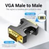 Adaptador VGA   Macho/Macho / Negro  DDEB0  Vention