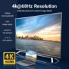 Cable Optico HDMI   4K 60Hz / Macho/Macho HD / 3M / Negro  ALABI  Vention