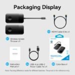 Transmisor y Receptor Inalámbrico   USB-C a HDMI / 4K HD / 0.15M / Negro  ADOBB  Vention - Imagen 4