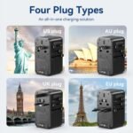 Cargador de Viaje Universal 4 USB A+C+C+C GaN   18W/20W/100W/100W / Negro  FJGB0 Vention - Imagen 2