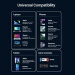 Cargador de Escritorio 2 USB-A+ 4 USB-C GaN   18W/18W/20W/45W/140W/140W / Cable 1.5M / Negro  FENB0-EU  Vention