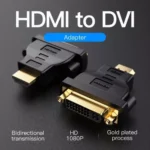 Adaptador HDMI a DVI   Bi-Direccional / Macho/Hembra / Negro  ECCB0  Vention - Imagen 2