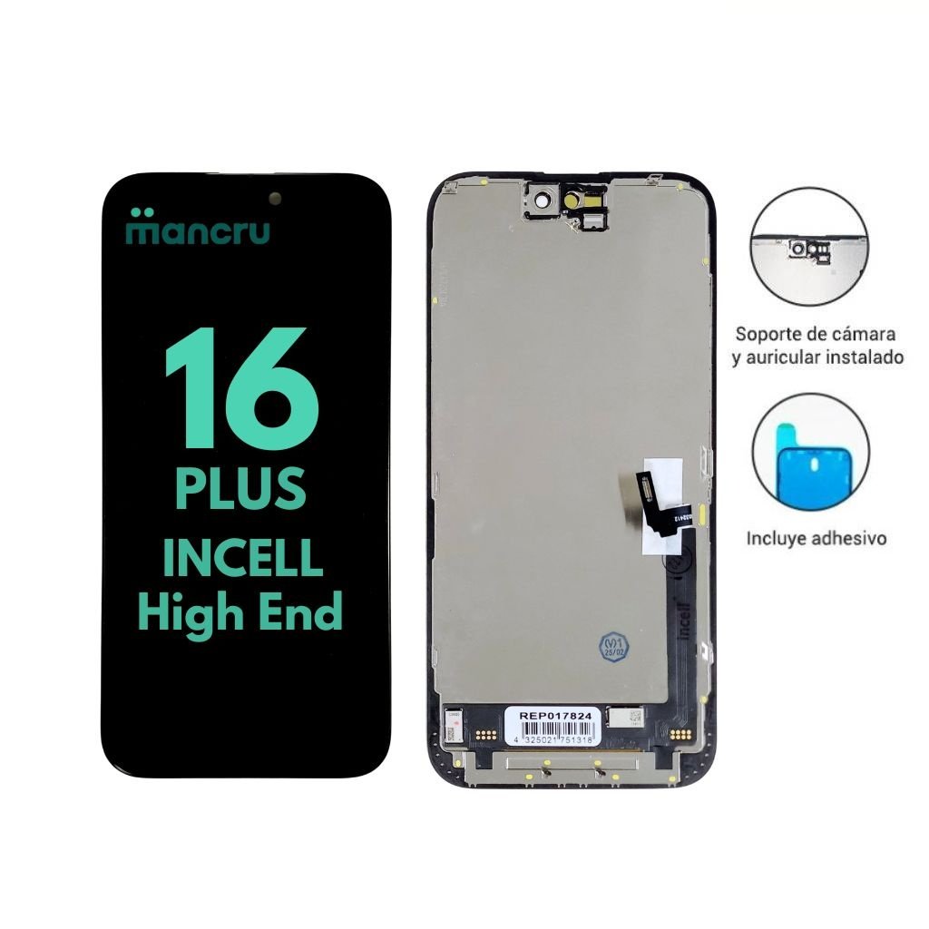 dlimgs.php_-3181.jpg Display Apple iPhone 16 Plus (Incell High-End) Comp. Negro (IC Intercambiable) - Imagen 1