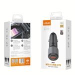 C510Q Cargador Auto 36W   PD + QC3.0  Tipo C  Negro  LDNIO - Imagen 3