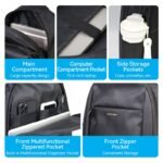 Mochila para Laptop Water-Repellent 15.16"   20L / 45x30x15 cm / Negro  KRMB0  Vention - Imagen 9