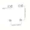 LED-11 Soporte Fijo para TV   Hasta 70"/ 60Kg  Brateck