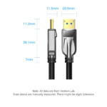 Cable DP 2.1  Macho/Macho / 16K / 1.5M / Negro  HGABG  Vention - Imagen 6
