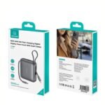 Power Bank Mini  20W  Cable Tipo C + Lightning  10.000mAh  Gris  CD240 USAMS - Imagen 2