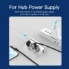 Cable de Poder USB-A a DC 5.5mm   1.5M / Blanco  CEYWG  Vention
