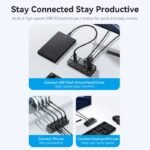 HUB USB 3.0 a USB 3.0 x 4 + USB C   C/Interruptores Individuales  1M  Negro  CHWBF Vention - Imagen 8