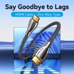 Cable HDMI Cordón   4K HD / Macho/Macho / 8M / Aluminio / Gris  ALMBK  Vention - Imagen 7