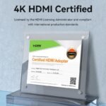 Cable HDMI Cordón   4K HD / Macho/Macho / 8M / Aluminio / Gris  ALMBK  Vention - Imagen 10