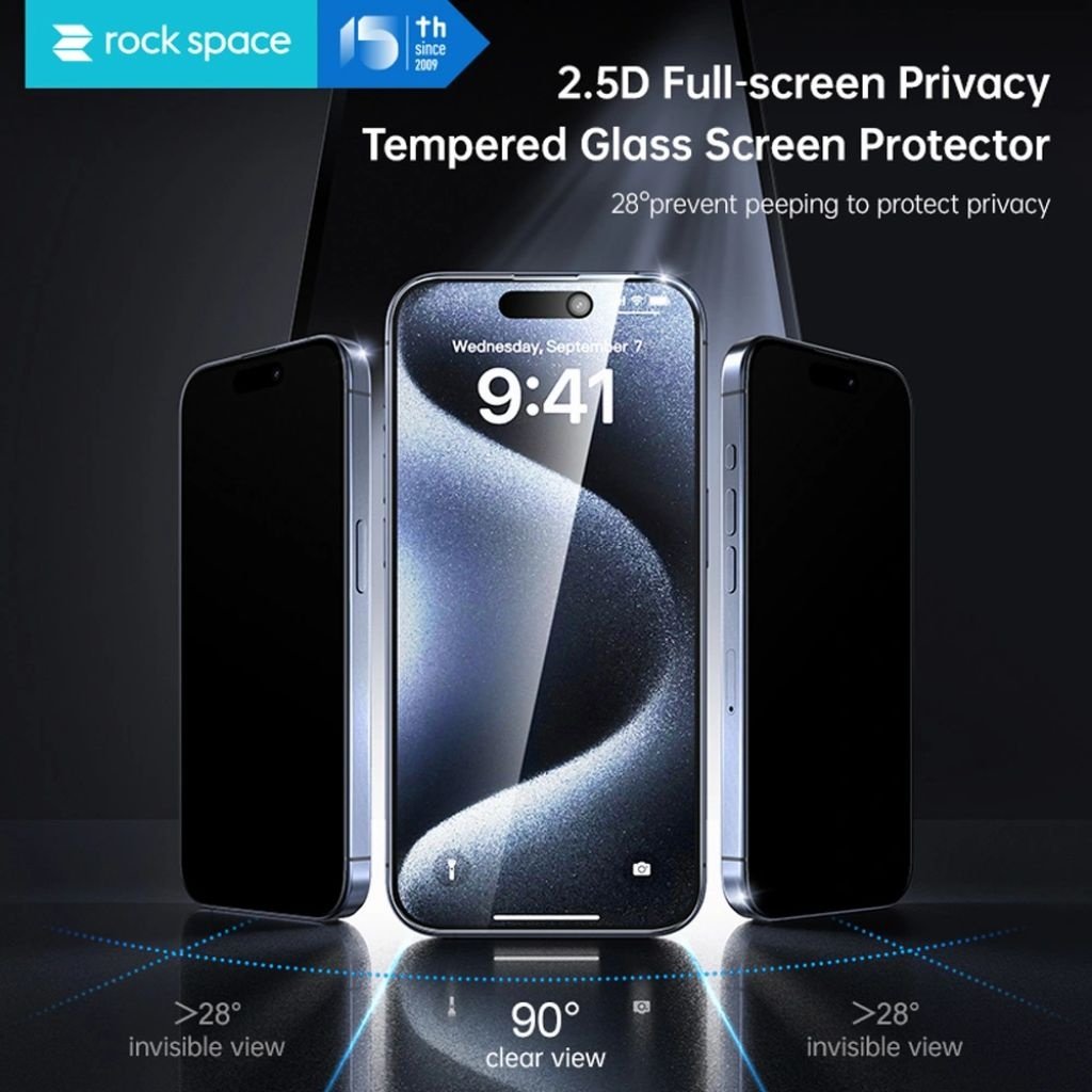 dlimgs.php_-3778.jpg Pack de 5 Vidrio Templado Privacidad Apple iPhone 12/12 Pro 2.5D Rock Space - Imagen 1