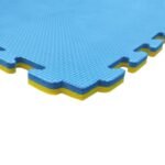 Piso Tatami Goma Eva 1m x 1m x 2cm   Azul/Amarillo  (ARG-033) Randers