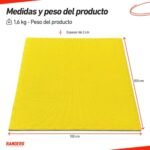 Piso Tatami Goma Eva 1m x 1m x 2cm   Azul/Amarillo  (ARG-033) Randers - Imagen 2
