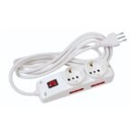Alargue 2 Tomas Schuko + 4 Tomas 3L a Ficha 3L   10A  Cable 3M  Conatel