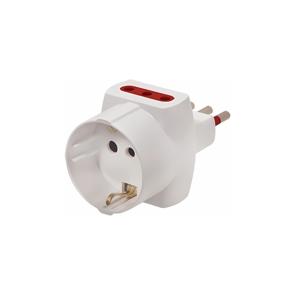 dlimgs.php_-3828.jpg Adaptador Schuko + 2 3L a Ficha 3L Conatel - Imagen 1