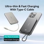 Power Bank Magnético Ultrafino   Cable Tipo C  5.000mAh  PD20W  Titanium  XJ Series  CD227 USAMS - Imagen 5