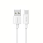 Cable de Datos USB A a USB C SJ708   3A  1M  Blanco  USAMS - Imagen 2