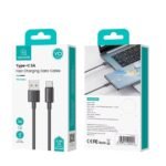 Cable de Datos USB A a USB C SJ708   3A  1M  Blanco  USAMS - Imagen 3