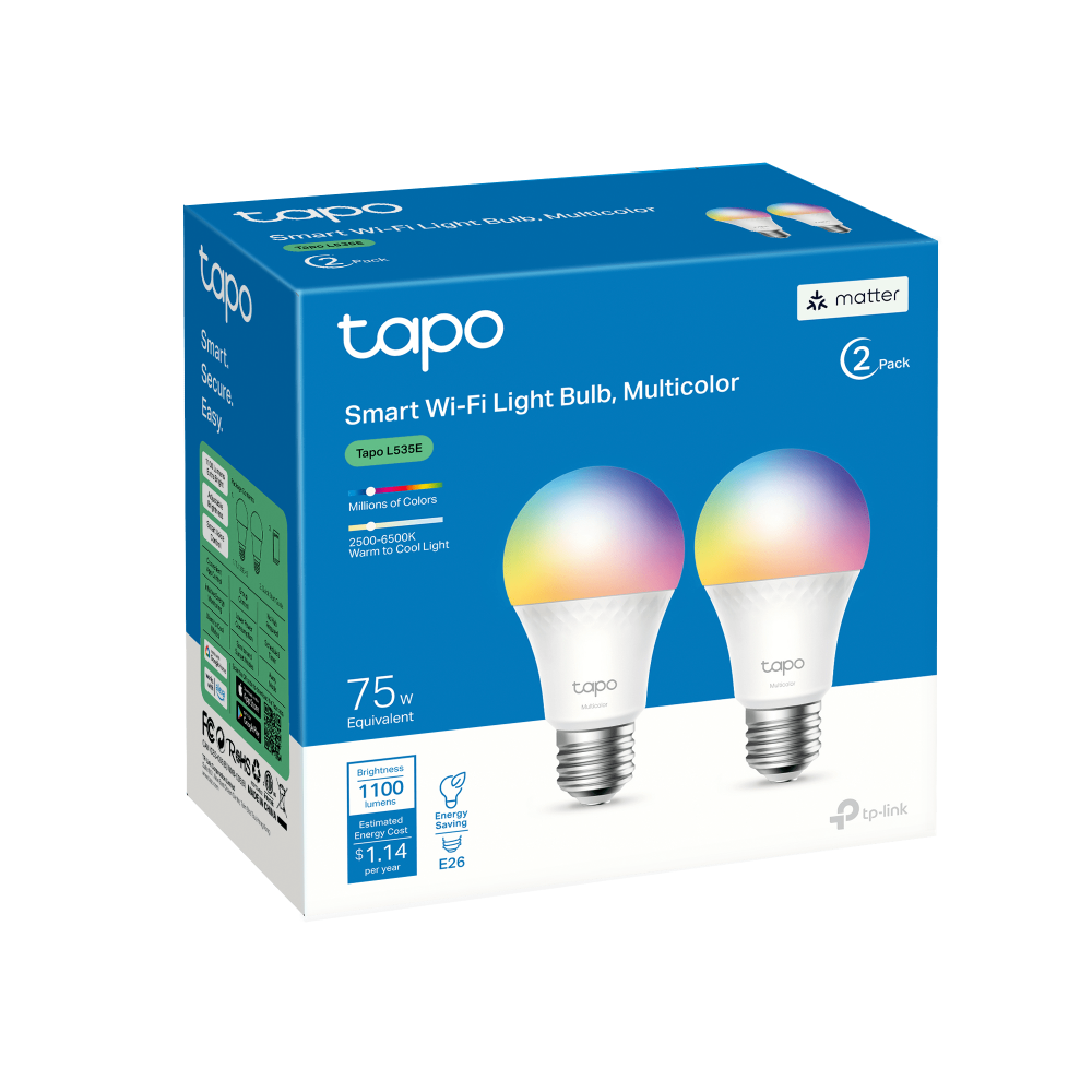 Lámpara LED Inteligente TP-LINK Tapo L535E | WiFi, RGB, Multicolor, 8.6 W (2-pack) - Imagen 10