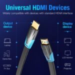 Cable HDMI Flat   4K 60Hz / 1.5M / Negro  VAA-B02-L150 Vention - Imagen 20