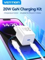 Cargador de Pared USB-C GaN   USB-C a Lightning  20W / Blanco  TZ-FEPW0-EU-02  Vention