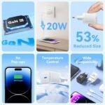 Cargador de Pared USB-C GaN   USB-C a Lightning  20W / Blanco  TZ-FEPW0-EU-02  Vention - Imagen 10