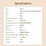 Auricular Bluetooth 5.3 SoundMate S11   Negro  NBBB0  Vention - Imagen 8