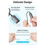 Receptor de Audio USB   BT 5.4 para Auto / 1.5M / Negro  NAIHG  Vention