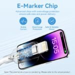 Cable USB-A a Lightning   2.4A / 1M / Blanco  LAMWF  Vention - Imagen 13