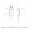 Cable USB A a Lightning   2.4A / 2M / Rosado  LAMPH  Vention