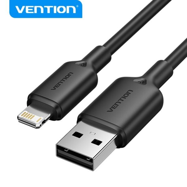 dlimgs.php_-4409.jpg Cable USB-A a Lightning 2.4A / 2M / Negro LAMBH Vention