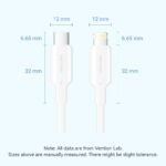 Cable USB-C a Lightning   3A / 1M / Blanco  LAKWF  Vention - Imagen 6