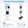 Cable USB-C a Lightning   3A / 2M / Rosado  LAKPH  Vention
