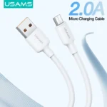Cable de Datos U84   Micro USB  2M  2A  Blanco  SJ608  USAMS