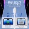 Cable USB-C a Lightning   3A / 1M / Rosado  LAKPF  Vention
