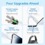 Cable USB-C a Lightning   3A / 1M / Rosado  LAKPF  Vention - Imagen 11