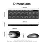 Combo Teclado y Mouse Inalámbrico + Mouse Pad   Negro  KTDB0-ES  Vention - Imagen 3