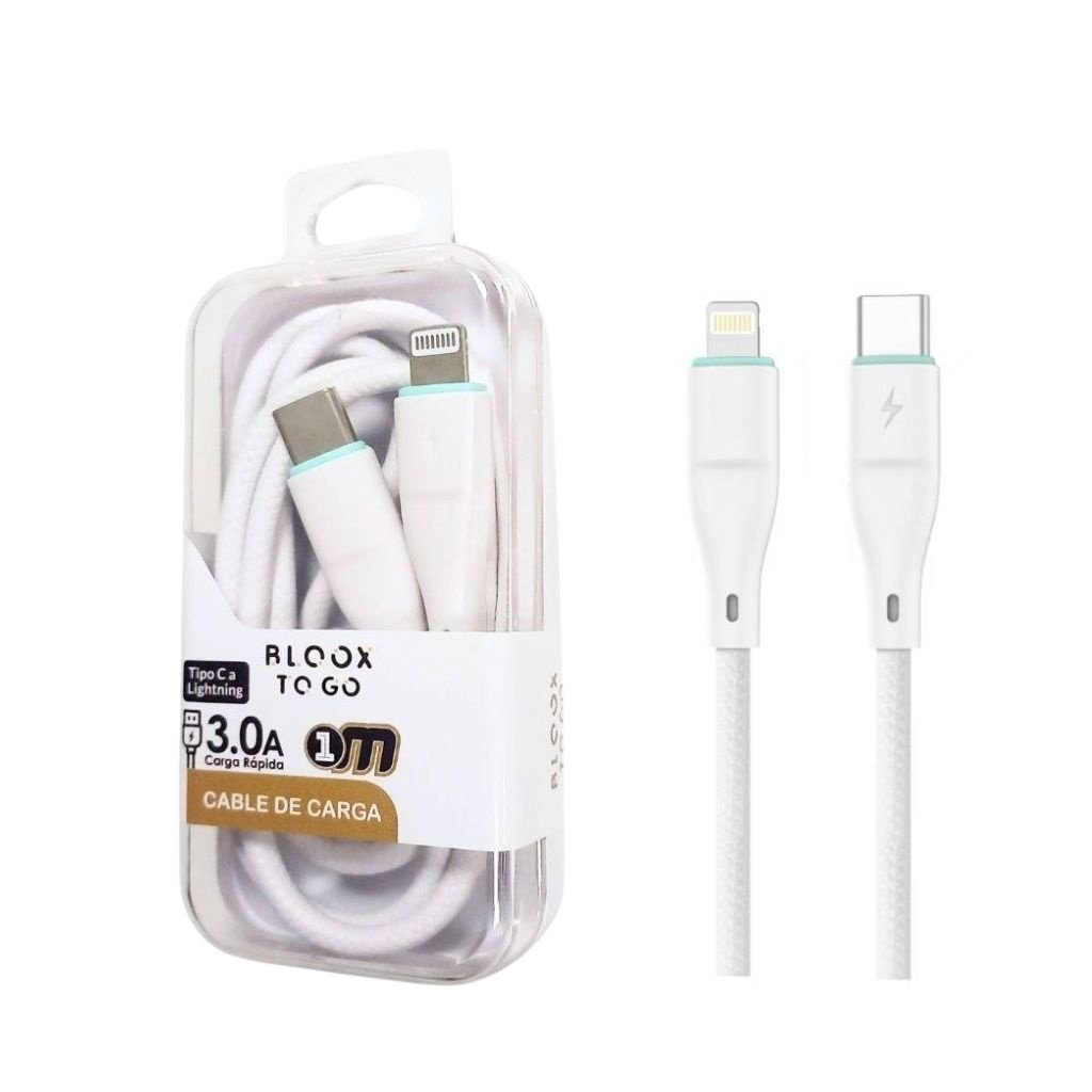 dlimgs.php_-4632.jpg Cable de Datos BLOOX TO GO USB C a Lightning PVC 100cm - Imagen 1
