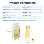 Plug RJ45 Blindado   Cat.8 FTP / 2 Unidades / Dorado  IDHR0-2  Vention