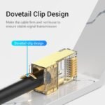 Plug RJ45 Blindado   Cat.8 FTP / 2 Unidades / Dorado  IDHR0-2  Vention - Imagen 13