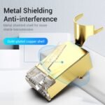 Plug RJ45 Blindado   Cat.8 FTP / 10 Unidades / Dorado / IDHR0-10  Vention - Imagen 8