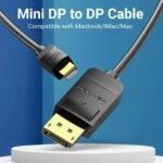 Cable Mini DP a DP   Macho/Macho / 1.5M / Negro  HAABG  Vention - Imagen 2
