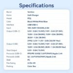 Cargador de Pared USB-C + USB-A GaN   30W/30W / Blanco  FEQW0-EU  Vention - Imagen 5