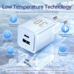 Cargador de Pared USB-C + USB-A GaN   30W/30W / Blanco  FEQW0-EU  Vention - Imagen 7