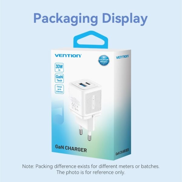 dlimgs.php_-4742.jpg Cargador de Pared USB-C + USB-A GaN 30W/30W / Rosado FEQP0-EU Vention