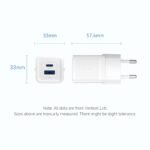 Cargador de Pared USB-C + USB-A GaN   30W/30W / Rosado  FEQP0-EU Vention - Imagen 4